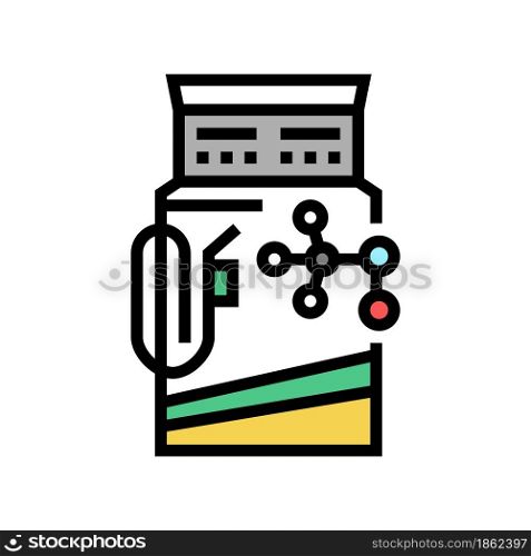 methanol gas station color icon vector. methanol gas station sign. isolated symbol illustration. methanol gas station color icon vector illustration