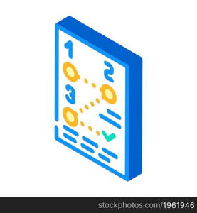 method data science isometric icon vector. method data science sign. isolated symbol illustration. method data science isometric icon vector illustration