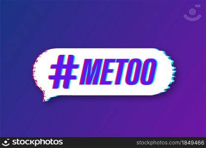 Metoo hashtag thursday throwback symbol. Glitch icon. Vector stock illustration. Metoo hashtag thursday throwback symbol. Glitch icon. Vector stock illustration.