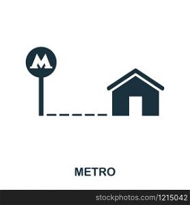 Metro creative icon. Simple element illustration. Metro concept symbol design from real estate collection. Can be used for web, mobile and print. web design, apps, software, print. Metro creative icon. Simple element illustration. Metro concept symbol design from real estate collection. Can be used for web, mobile and print. web design, apps, software, print.