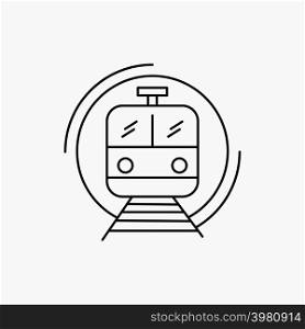 metro, train, smart, public, transport Line Icon. Vector isolated illustration