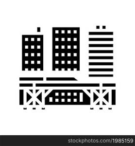 metro tram electric train transport station glyph icon vector. metro tram electric train transport station sign. isolated contour symbol black illustration. metro tram electric train transport station glyph icon vector illustration