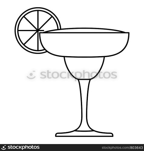 Mexican cocktail icon. Outline mexican cocktail vector icon for web design isolated on white background. Mexican cocktail icon, outline style