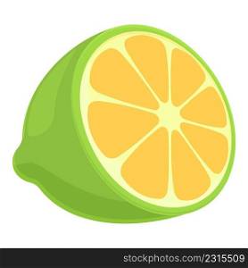 Mexican lime icon cartoon vector. Tequila lemon. Mexico alcohol. Mexican lime icon cartoon vector. Tequila lemon