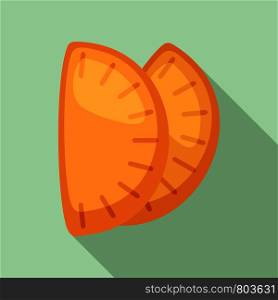 Mexican patty icon. Flat illustration of mexican patty vector icon for web design. Mexican patty icon, flat style