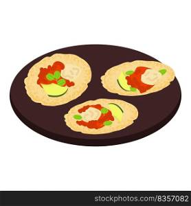 Mexican sandwich icon cartoon vector. Mexico spicy. Taco meal. Mexican sandwich icon cartoon vector. Mexico spicy