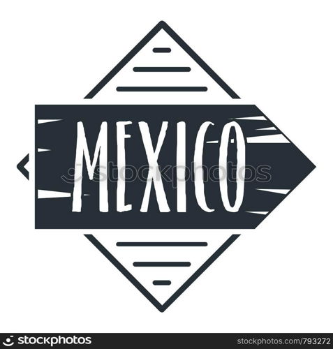 Mexico logo. Vintage illustration of mexico vector logo for web. Mexico logo, vintage style