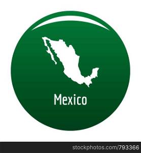 Mexico map in black. Simple illustration of Mexico map vector isolated on white background. Mexico map in black vector simple