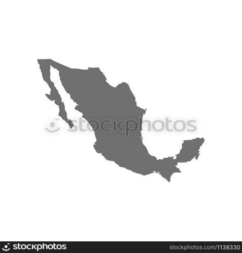 Mexico map vector. Vector design abstract illustration