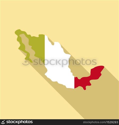 Mexico territory icon. Flat illustration of Mexico territory vector icon for web design. Mexico territory icon, flat style