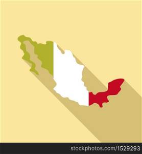 Mexico territory icon. Flat illustration of Mexico territory vector icon for web design. Mexico territory icon, flat style