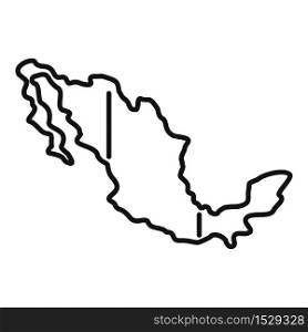Mexico territory icon. Outline mexico territory vector icon for web design isolated on white background. Mexico territory icon, outline style