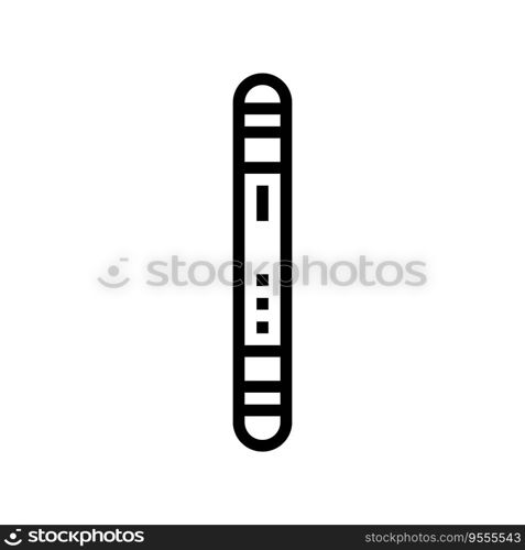 mezuzah doorpost line icon vector. mezuzah doorpost sign. isolated contour symbol black illustration. mezuzah doorpost line icon vector illustration