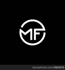 MF letter logo vector icon illustration design