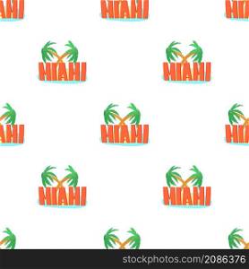 Miami palm logo. Cartoon illustration of firework vector logo for web. Miami palm logo, cartoon style