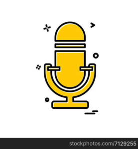 Mic icon design vector