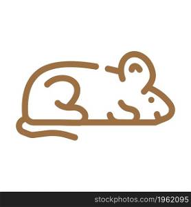 mice animal color icon vector. mice animal sign. isolated symbol illustration. mice animal color icon vector illustration
