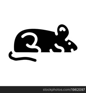 mice animal glyph icon vector. mice animal sign. isolated contour symbol black illustration. mice animal glyph icon vector illustration