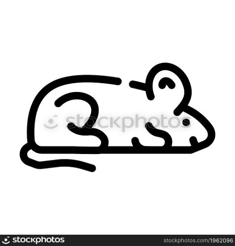 mice animal line icon vector. mice animal sign. isolated contour symbol black illustration. mice animal line icon vector illustration