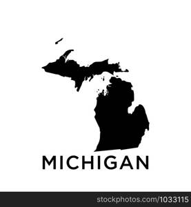 Michigan map icon design trendy