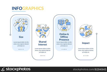 2D vendor management vector infographics template, data visualization ...