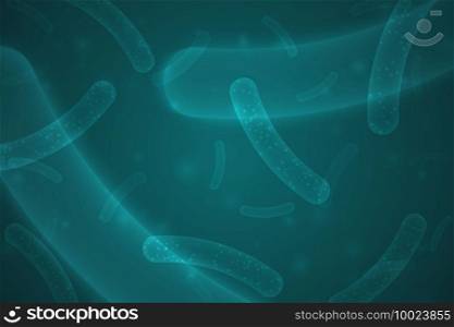 Micro probiotic bacteria. biological background . Template for your design. Micro probiotic bacteria