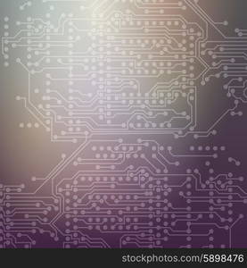 Microchip background, electronic circuit, EPS10 vector illustration.