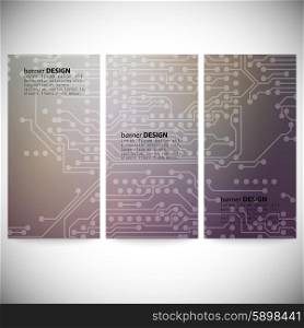 Microchip background, electronics circuit, EPS10 vector illustration.
