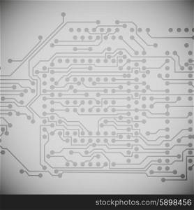 Microchip background, electronics circuit, EPS10 vector illustration.