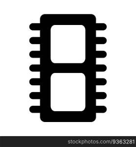 microchip icon vector template illustration logo design