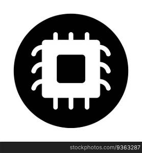 microchip icon vector template illustration logo design
