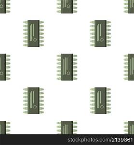 Microcircuit pattern seamless background texture repeat wallpaper geometric vector. Microcircuit pattern seamless vector