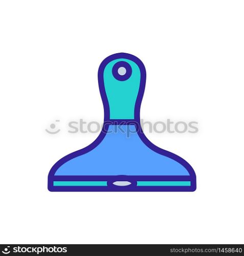 microfiber flat mop icon vector. microfiber flat mop sign. color symbol illustration. microfiber flat mop icon vector outline illustration
