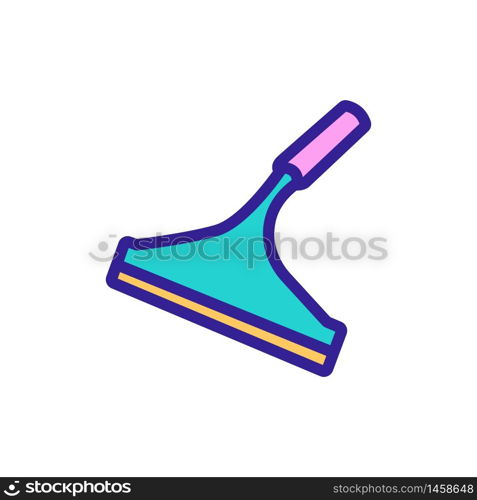 microfiber mop icon vector. microfiber mop sign. color symbol illustration. microfiber mop icon vector outline illustration