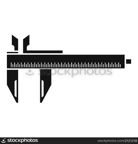 Micrometer icon simple vector. Dial caliper. Calliper instrument. Micrometer icon simple vector. Dial caliper