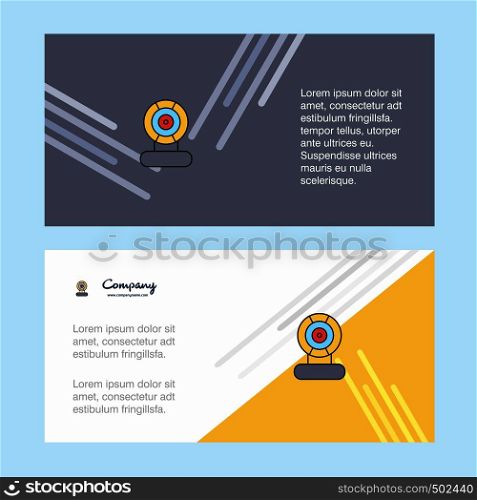 Microphone abstract corporate business banner template, horizontal advertising business banner.