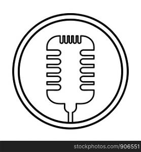 microphone flat vector icon, stock vector illustration