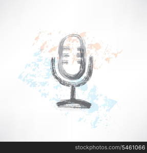 microphone grunge icon
