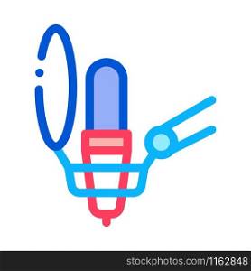 Microphone Host Device Icon Vector. Outline Microphone Host Device Sign. Isolated Contour Symbol Illustration. Microphone Host Device Icon Outline Illustration