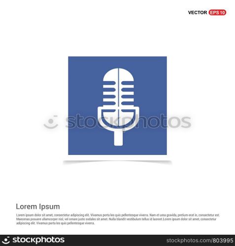 Microphone icon - Blue photo Frame