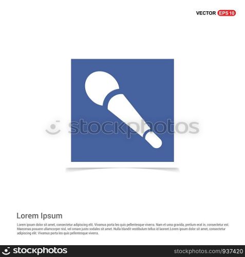 Microphone icon - Blue photo Frame