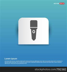 Microphone Icon - Blue Sticker button