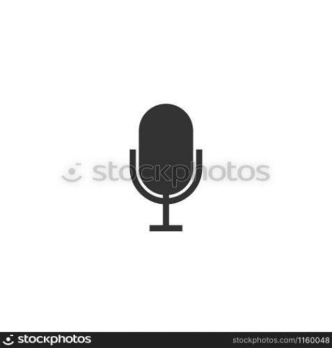 Microphone icon design template vector