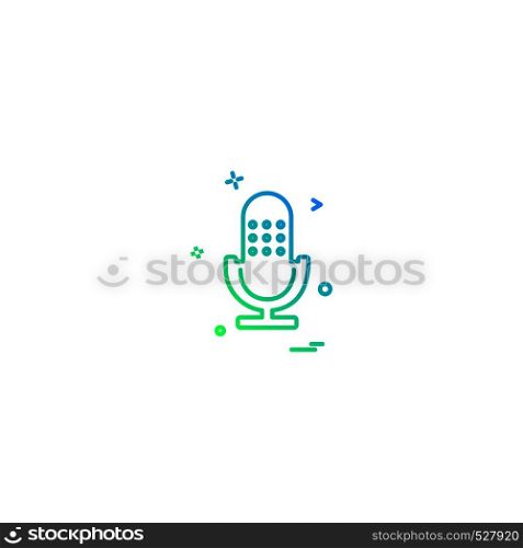 Microphone icon design vector