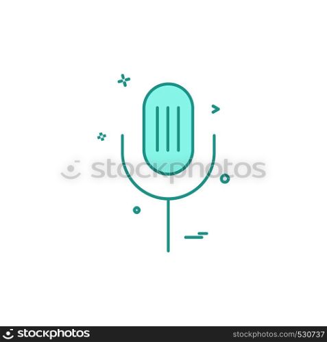 Microphone icon design vector