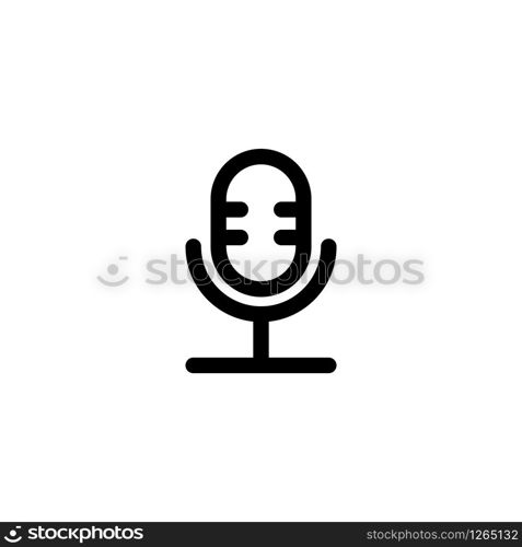 Microphone icon design vector template