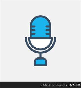 microphone icon flat design
