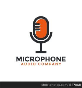 Microphone icon graphic design template illustration vector. Microphone icon graphic design template