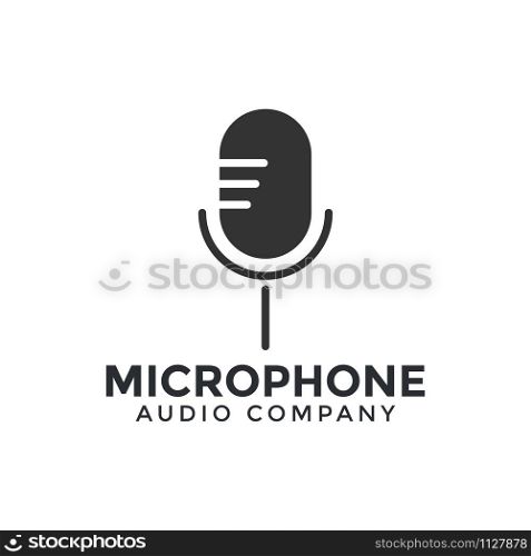 Microphone icon graphic design template illustration vector. Microphone icon graphic design template