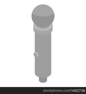 Microphone icon. Isometric of microphone vector icon for web design isolated on white background. Microphone icon, isometric style